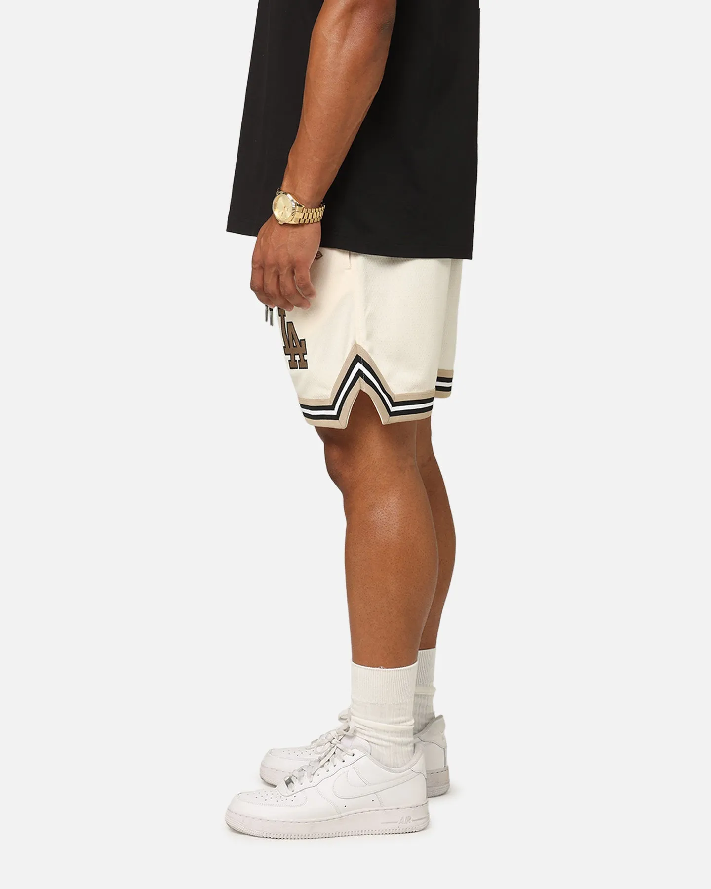 New Era Los Angeles Dodgers Mesh Shorts Light Beige Chill Style
