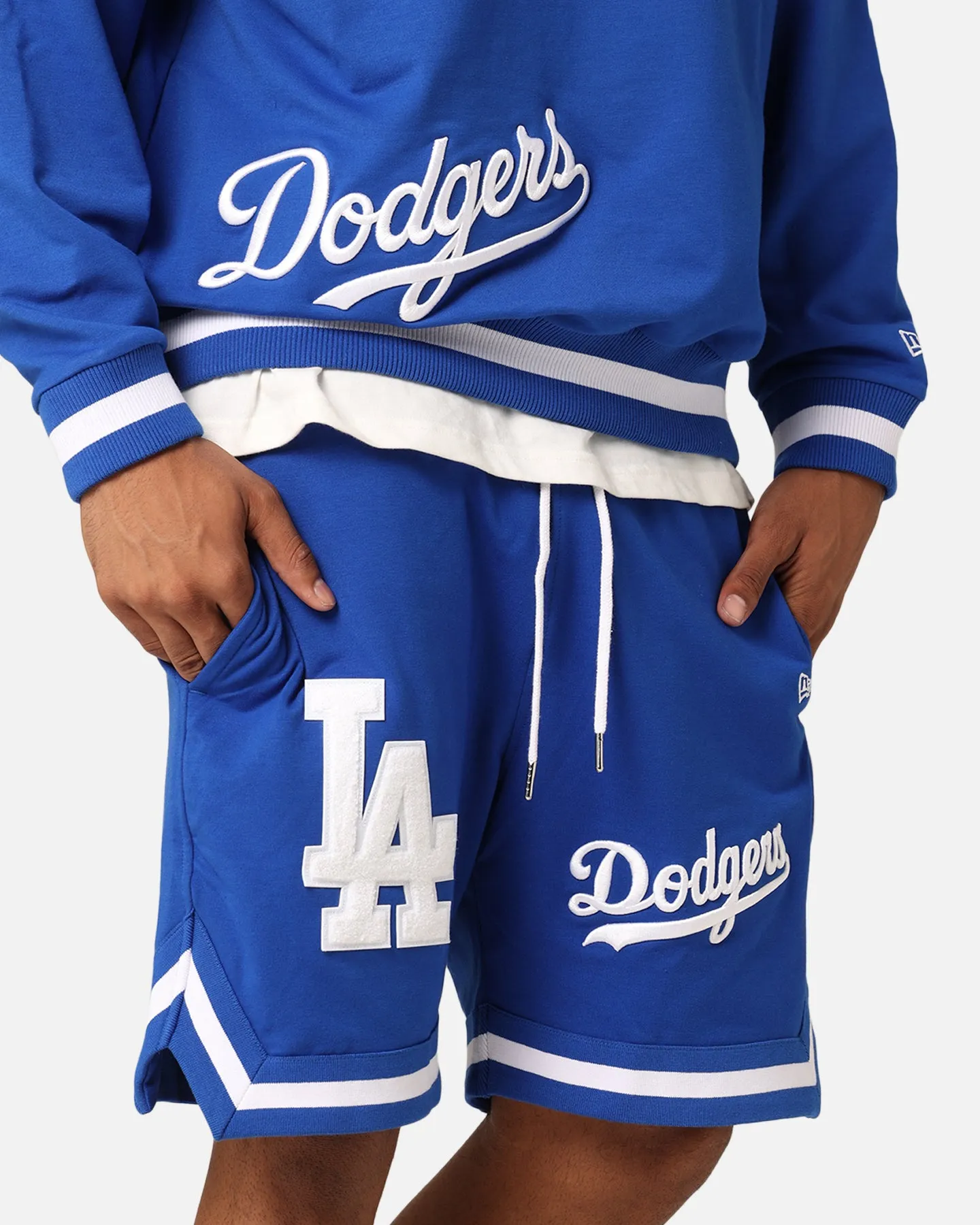 New Era Los Angeles Dodgers Shorts Bright Royal checkered pattern Easy Layer Fit