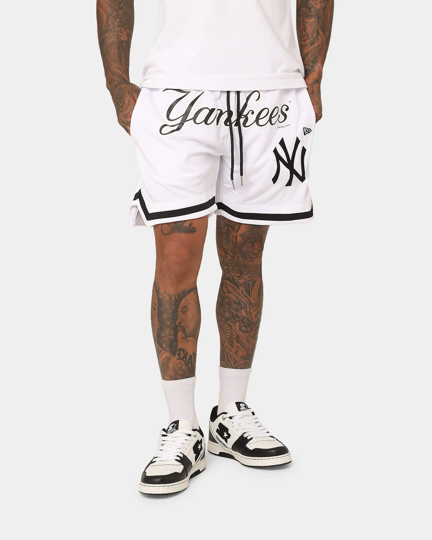Chill Comfort Design New Era New York Yankees Mesh Shorts White