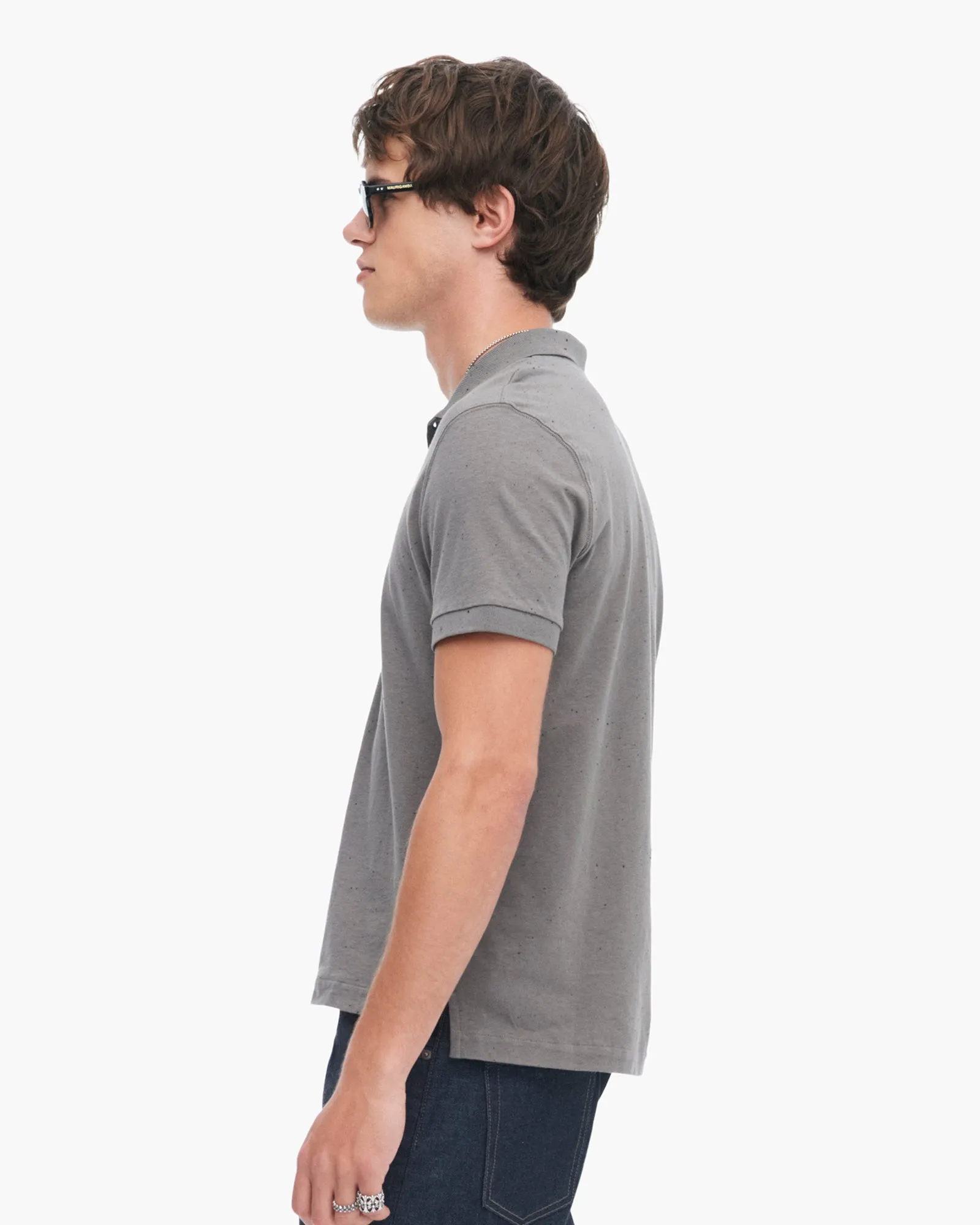 Donegal Jersey Short Sleeve Polo - Steel Versatile and Comfortable