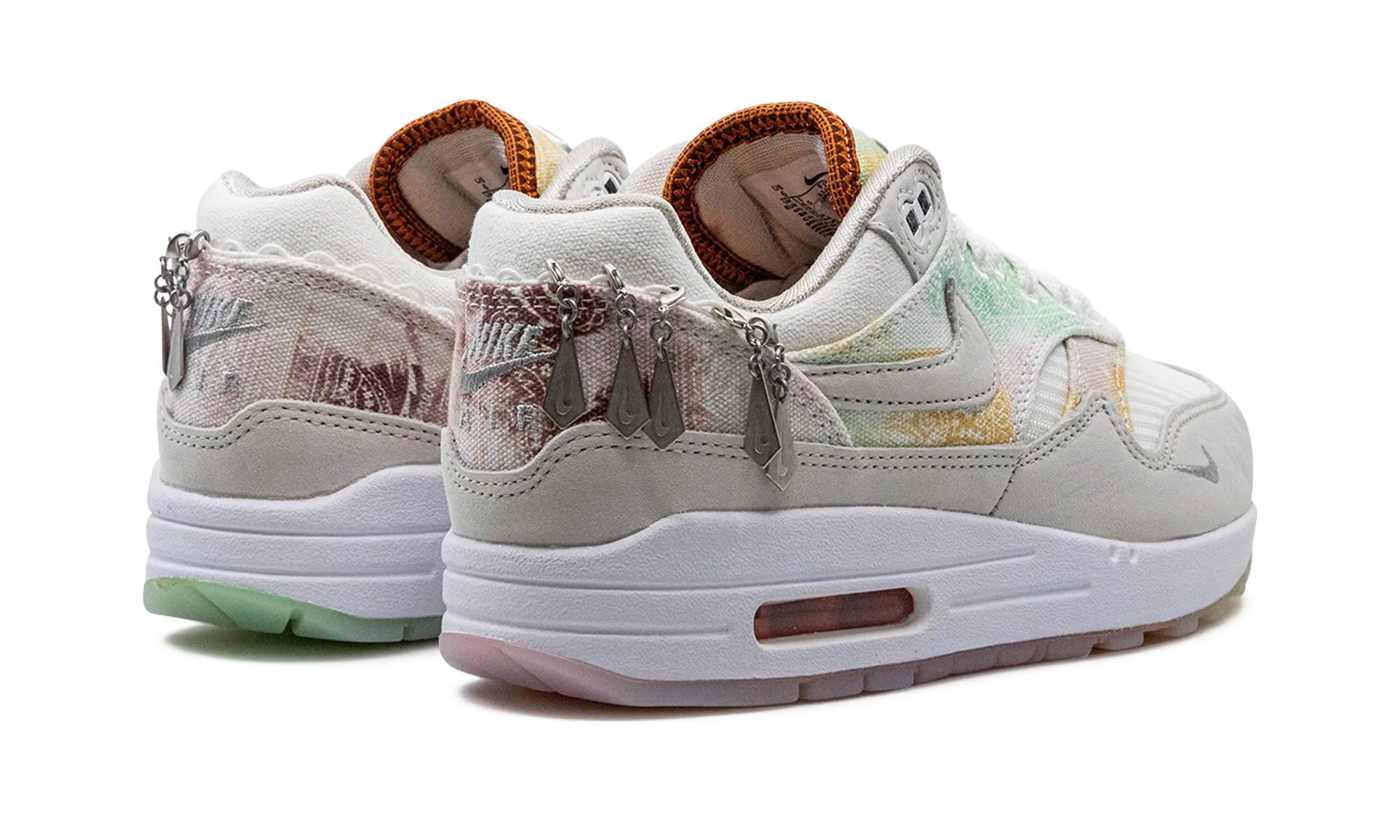 Waterproof Traction Rubber Sole NIKE AIR MAX 1 '87 WMNS "White Phantom Mint Foam"