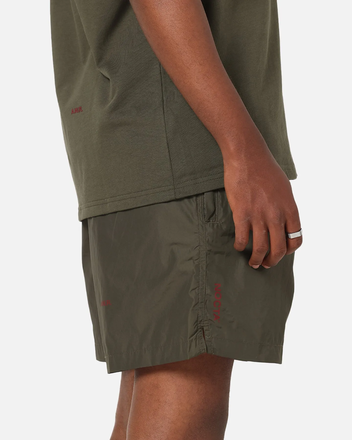 Nike Nocta Cardinal Nylon Shorts Khaki Mood Casual