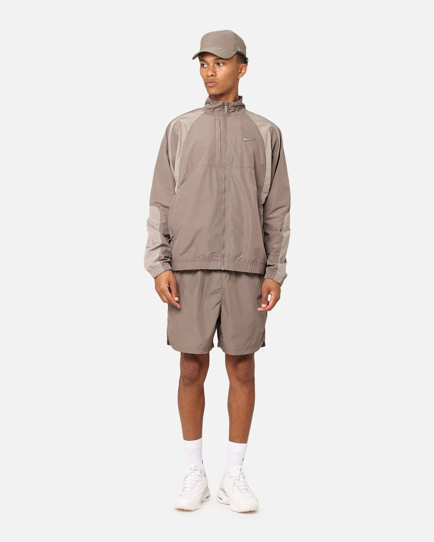 Nike Nocta Cardinal Nylon Shorts Olive Grey Quick Dry Tech Beach Vibe
