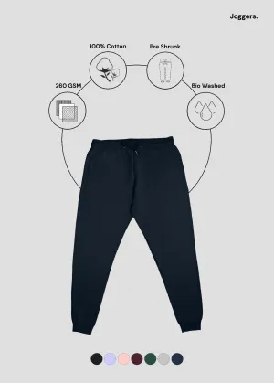 Navy Blue Joggers | UJ29 Recyclable Fabric Blend