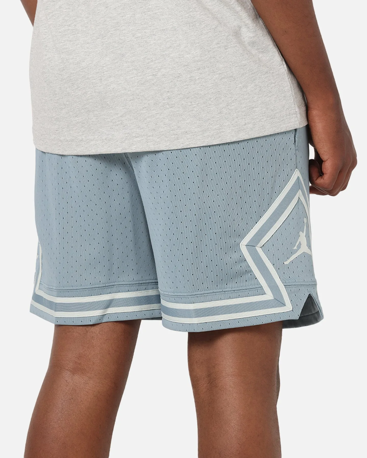 Jordan Dri-FIT Mesh Diamond Shorts Aviator Grey poolside gear