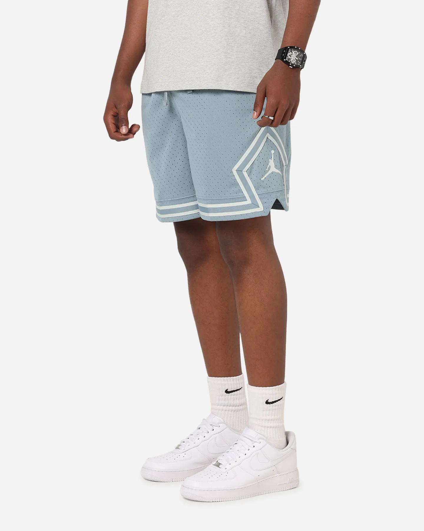 City Shorts Jordan Dri-FIT Mesh Diamond Shorts Aviator Grey