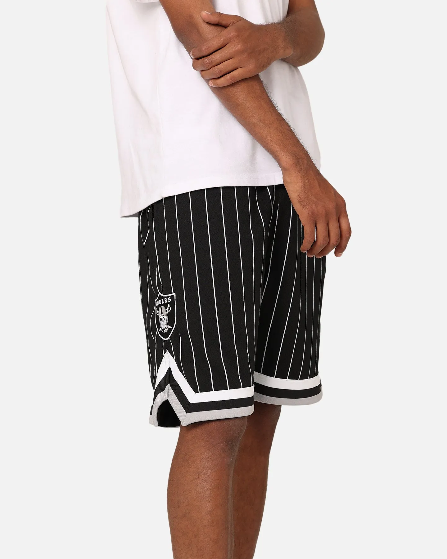 New Era Las Vegas Raiders Mesh Shorts Black Pinstripe Mood Wear