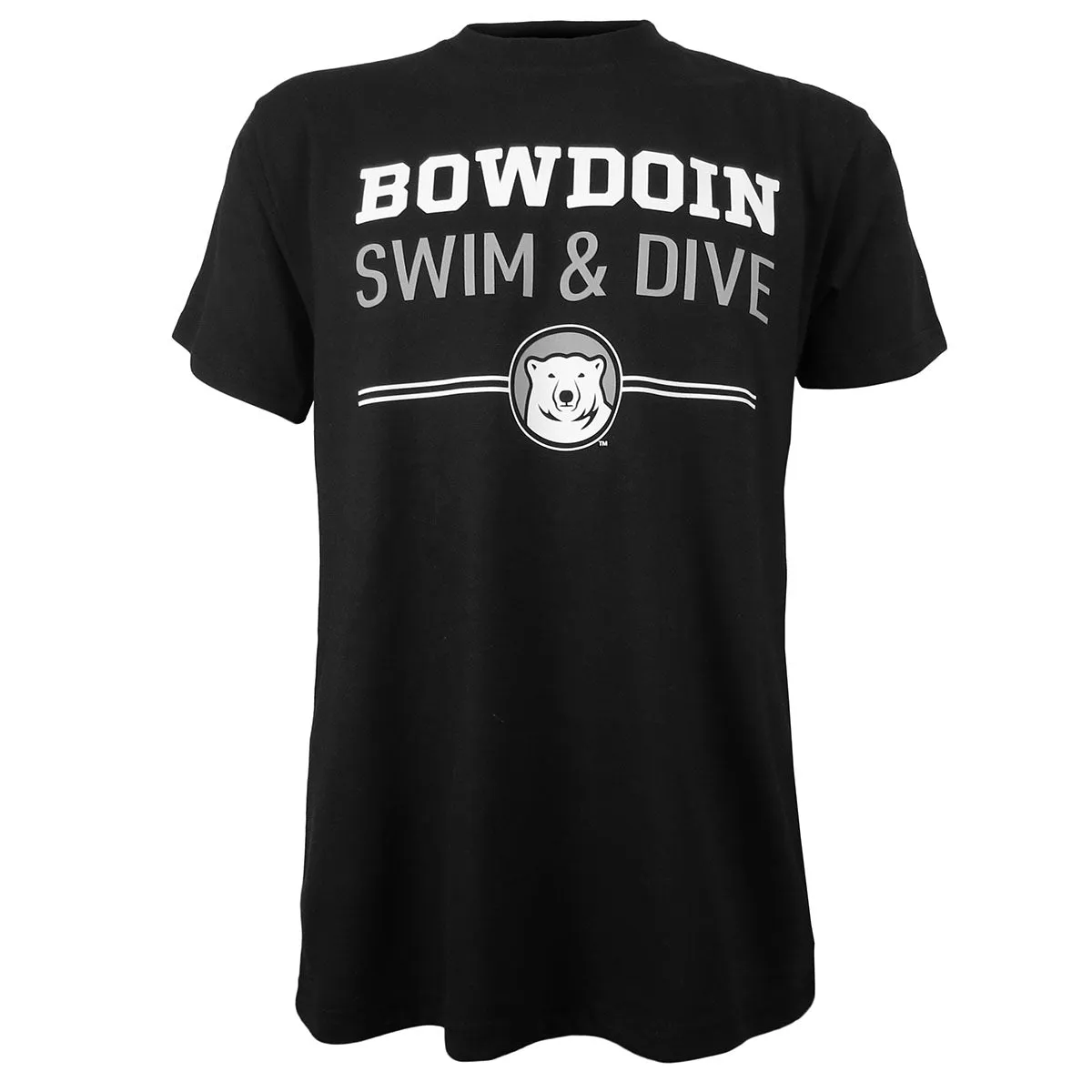 Bowdoin Swim & Dive Sustainable Tee from MV Sport Low Profile Collar