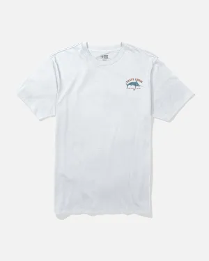 Bill Fishing Ss Tee - White Microfiber texture