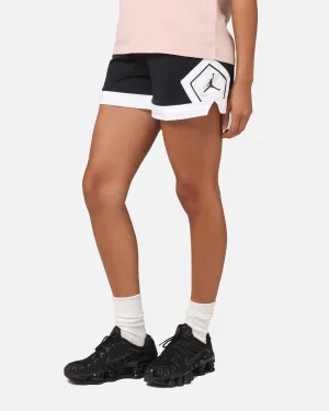 Body Friendly Jordan Women's 4" Diamond Shorts Black/White/White