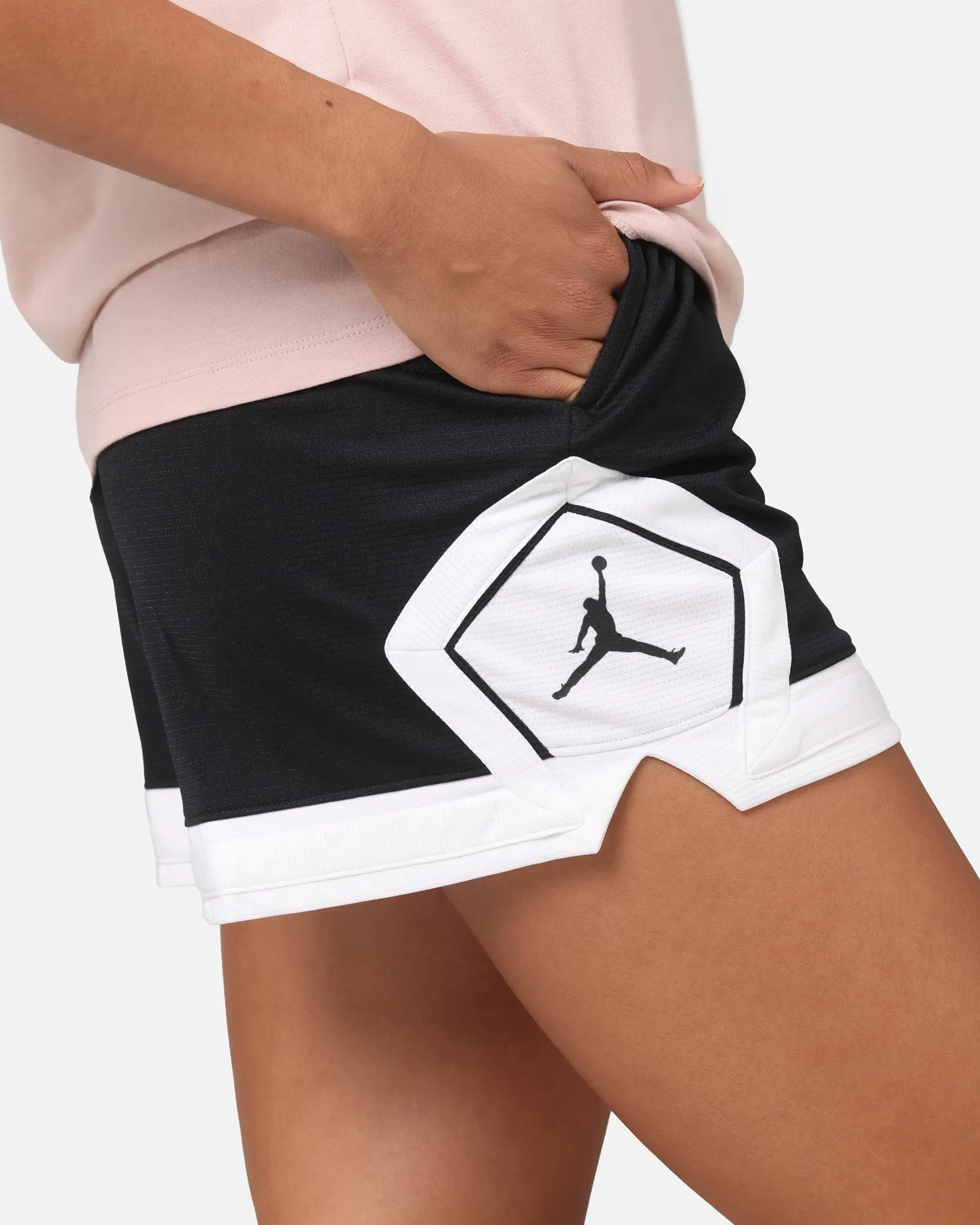 Jordan Women's 4" Diamond Shorts Black/White/White All Day