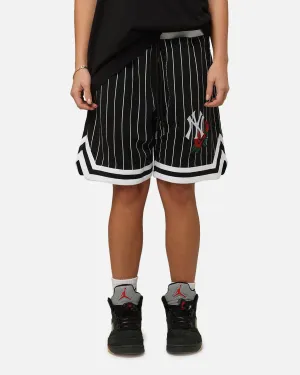 New Era New York Yankees Rose Mesh Shorts Black Quick Absorption