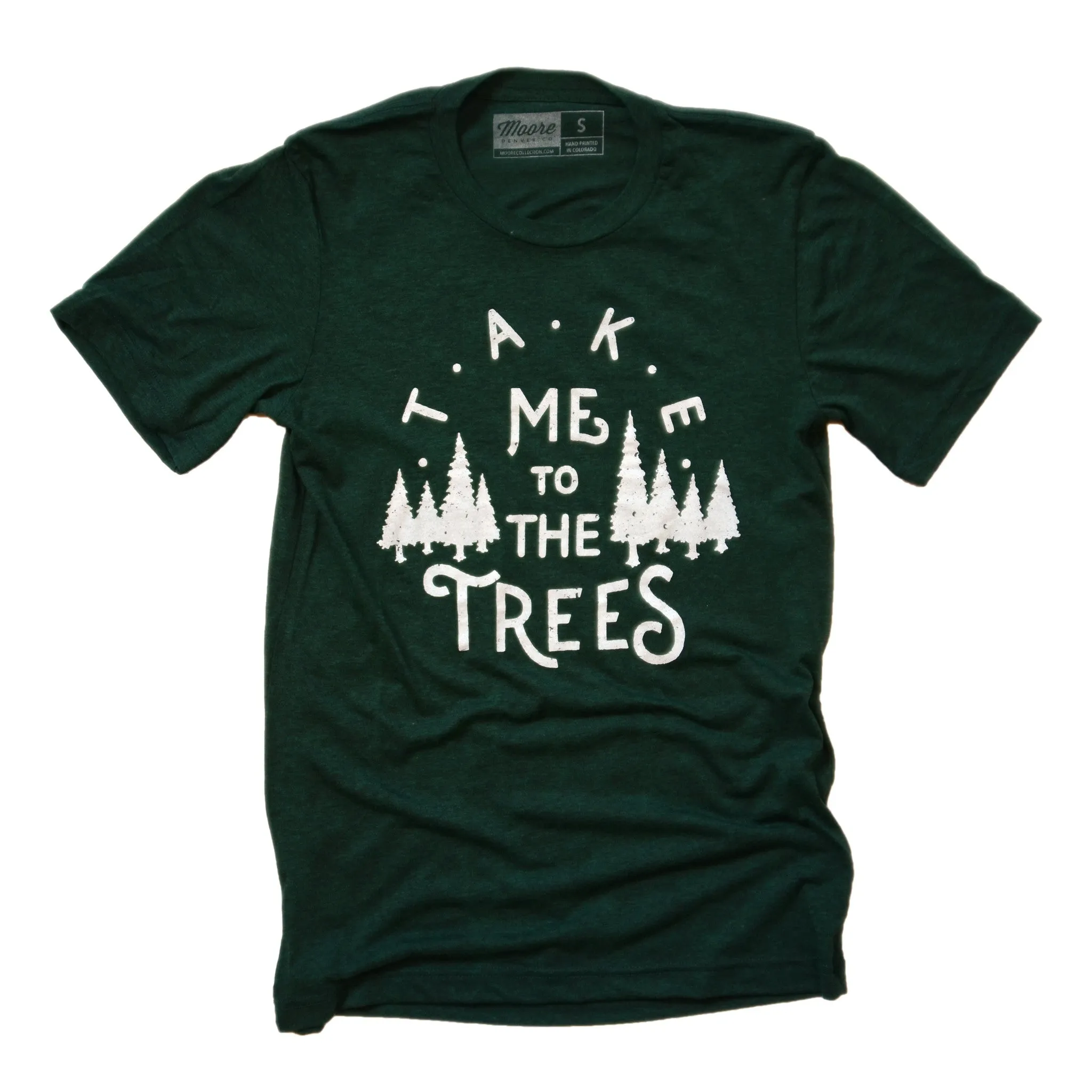 The Trees Tee-Emerald Triblend Casual Layers ZeroWaste Production