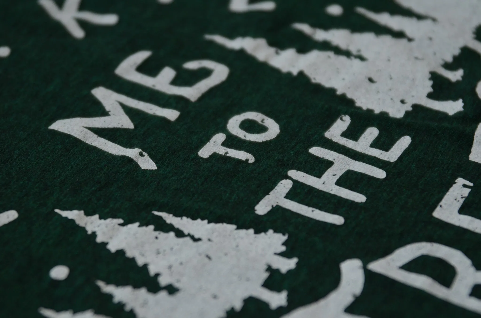 The Trees Tee-Emerald Triblend Soft and Light Wear