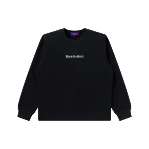 Durable Fabric OE LOGO CREW SWEAT BLACK