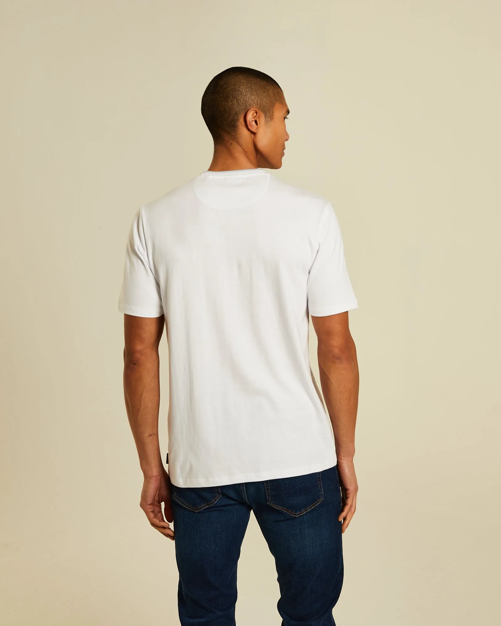 Timeless Comfort Wear Sporty Vibe Faisel Tee Optic White
