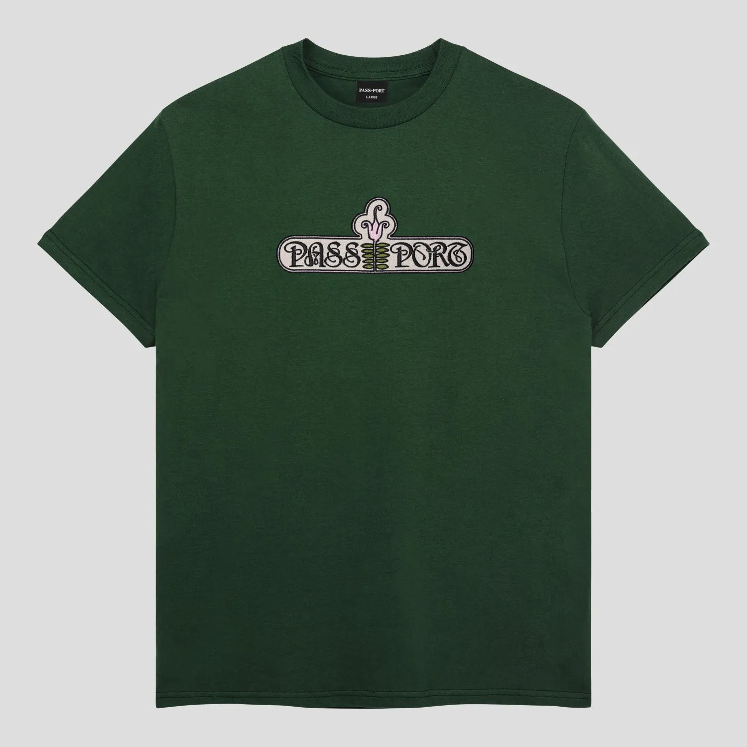 Lightweight Material Pass~Port Gardenia Tee - Forest Green