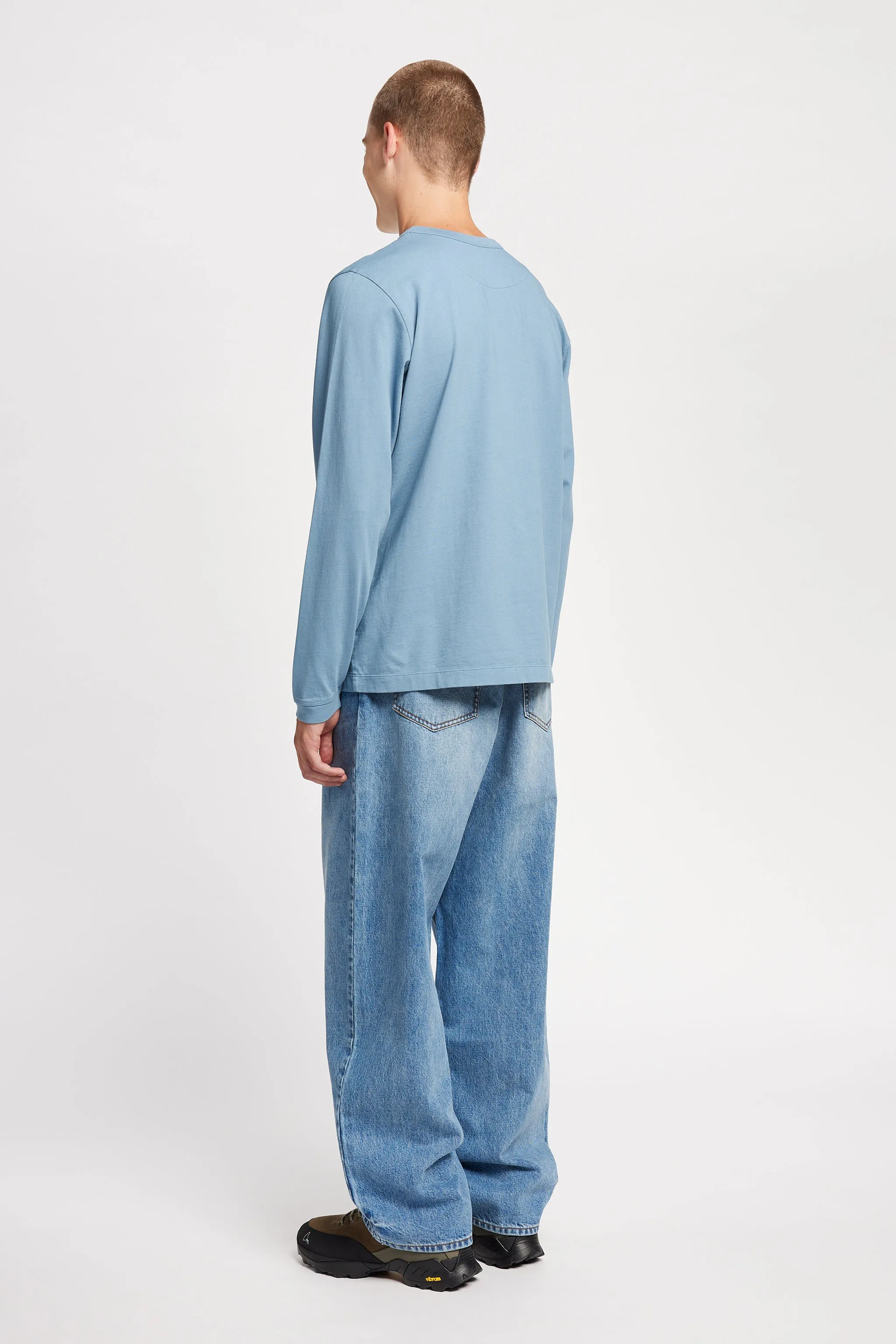 Offline L/S T-Shirt Blue Perfect Fit Eco Friendly Fabric