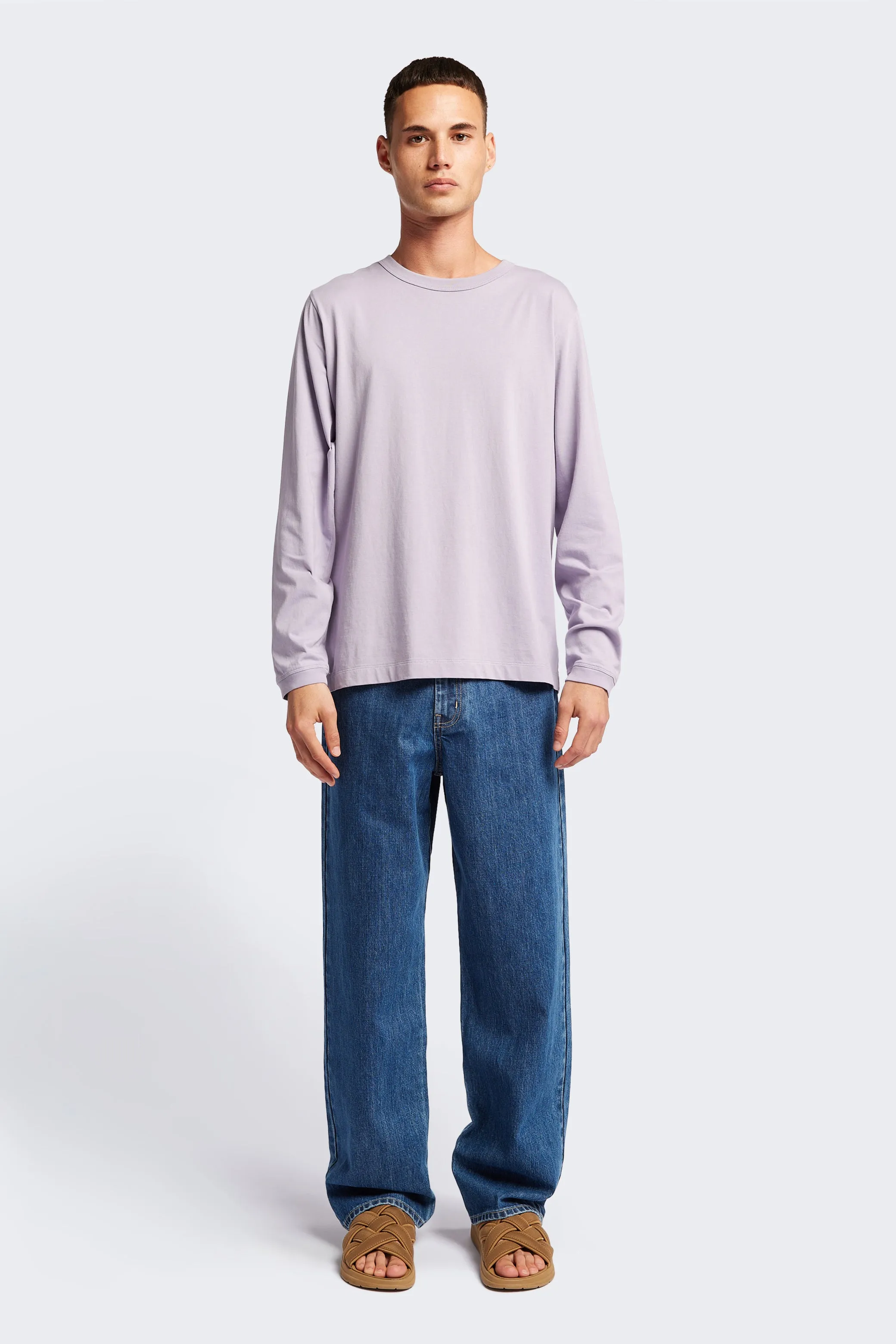 Offline L/S T-Shirt Lilac Urban Casual Look
