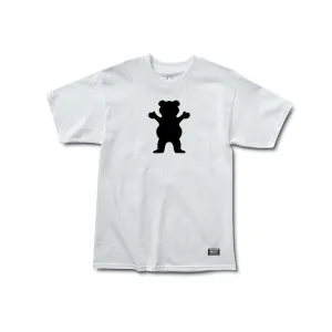 OG Bear Tee White/Black Soft Cotton Feel soft fit