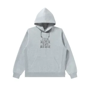 OG LABELS IN SHAPE HOODIE HEATHER GRAY Mesh Lining Seasonal Trend