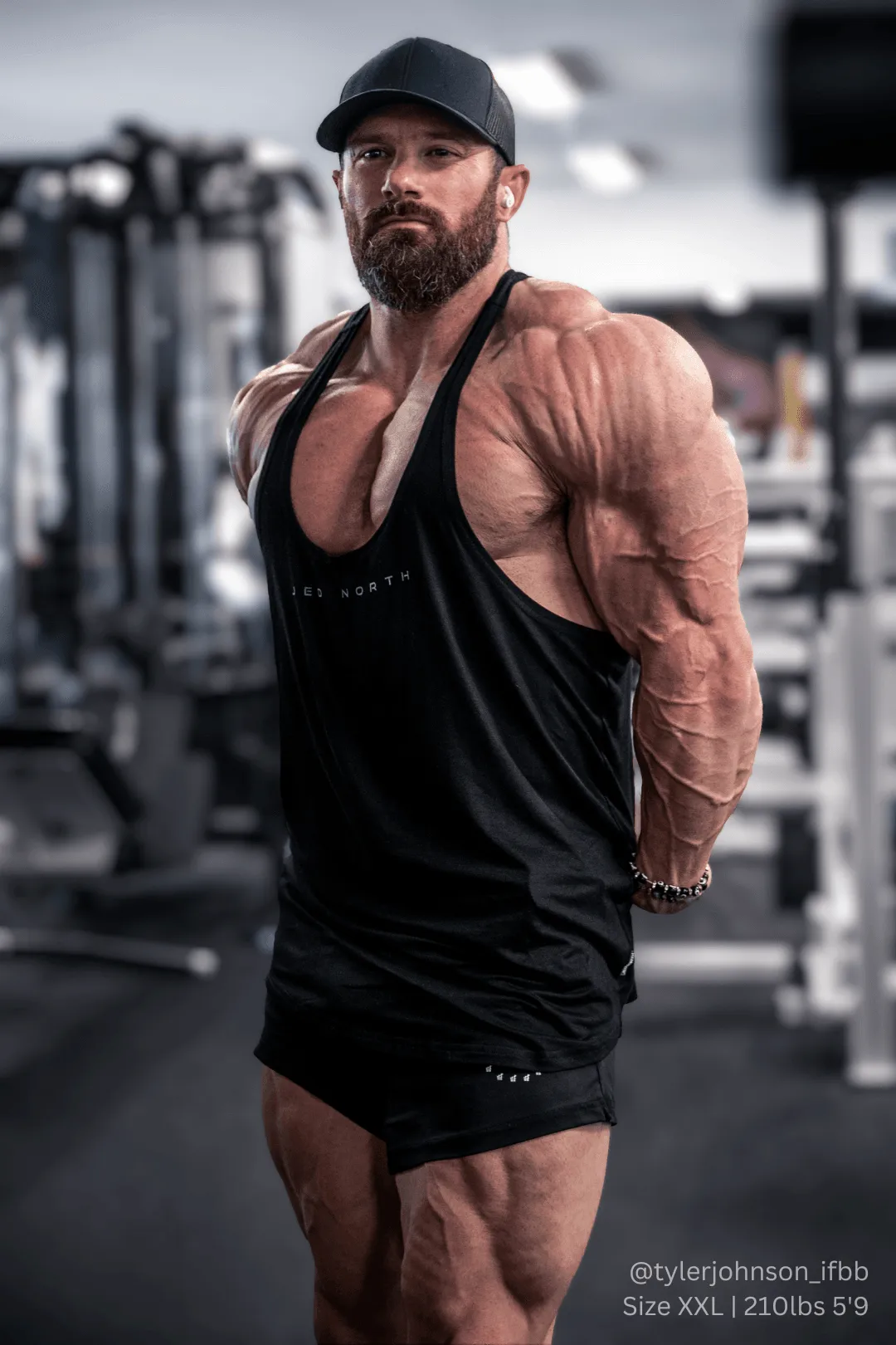 Classic Bodybuilding Racerback Stringer - Premium Black Multi - functional