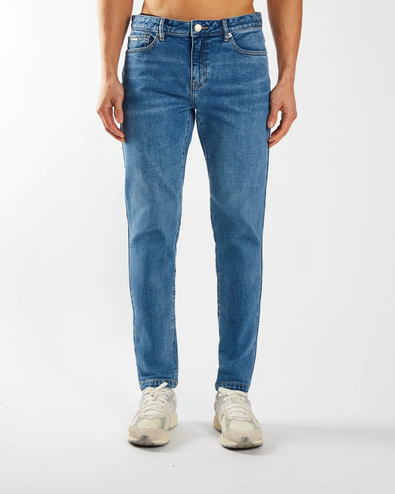 Palmer Slim Fit Pebble Blue Workwear Ready Youth Outfit