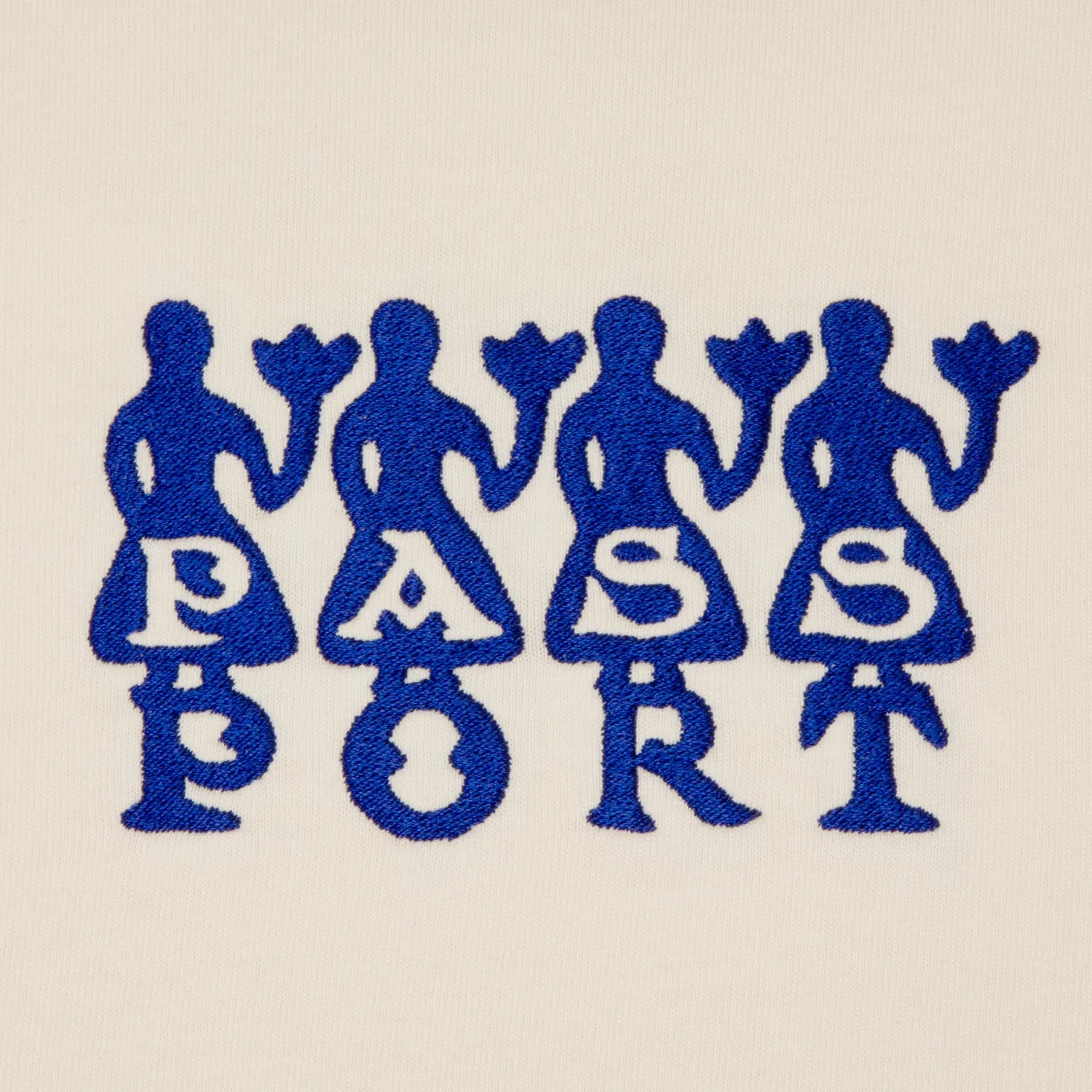 Pass~Port 4 Flowers Organic Cotton Tee - Off White Fashion Forward Flatlock stitching