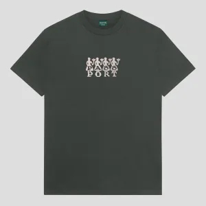 Pass~Port 4 Flowers Organic Cotton Tee - Vintage Black Performance Stretch