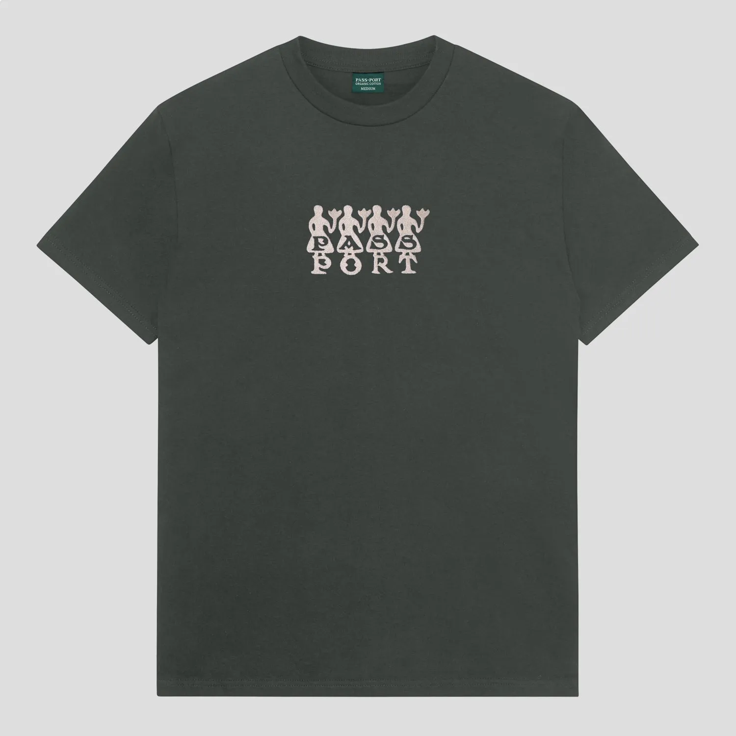 Pass~Port 4 Flowers Organic Cotton Tee - Vintage Black Performance Stretch