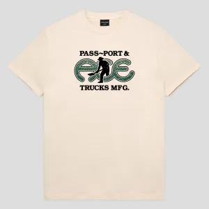 Pass~Port & Ace Trucks MFG Hammertone Tee - Natural Breathable Stretch