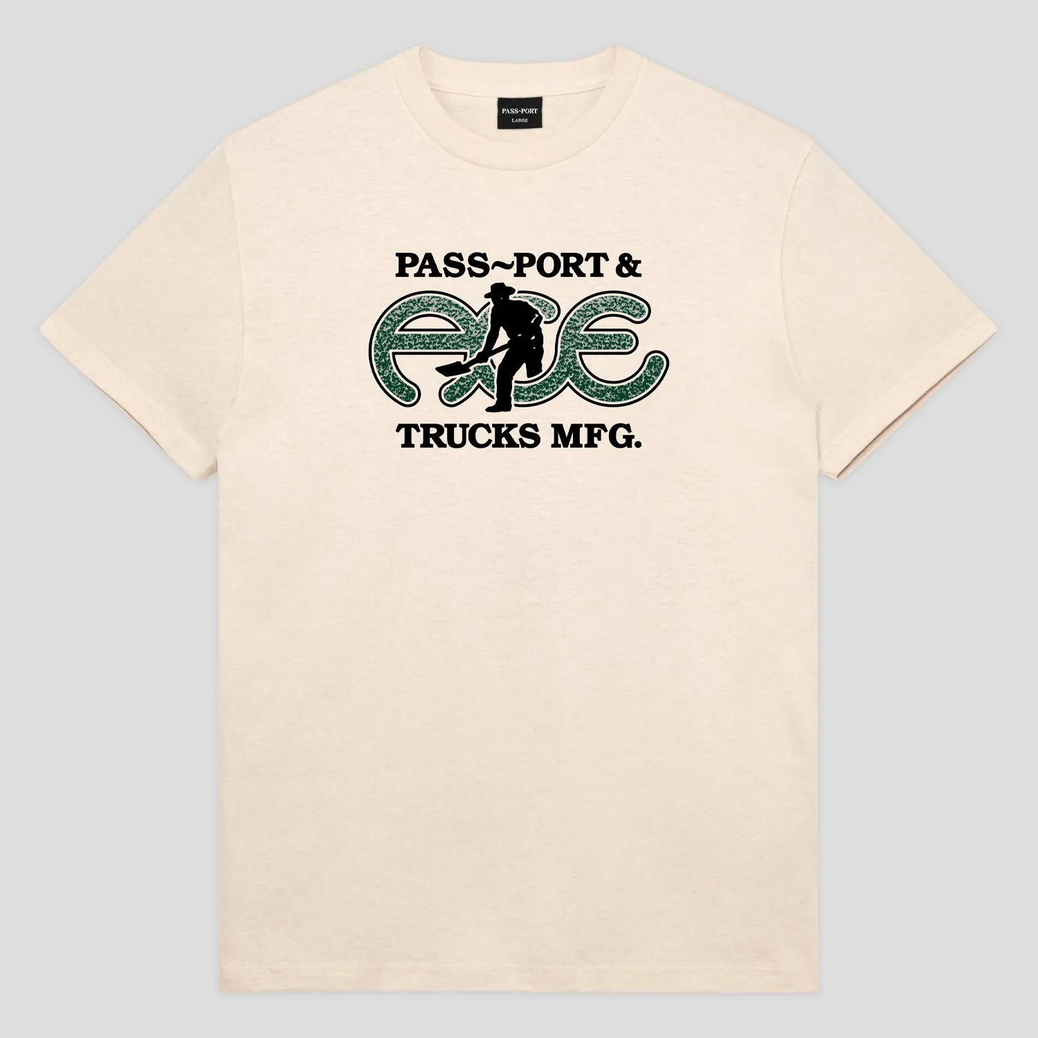 Pass~Port & Ace Trucks MFG Hammertone Tee - Natural Breathable Stretch