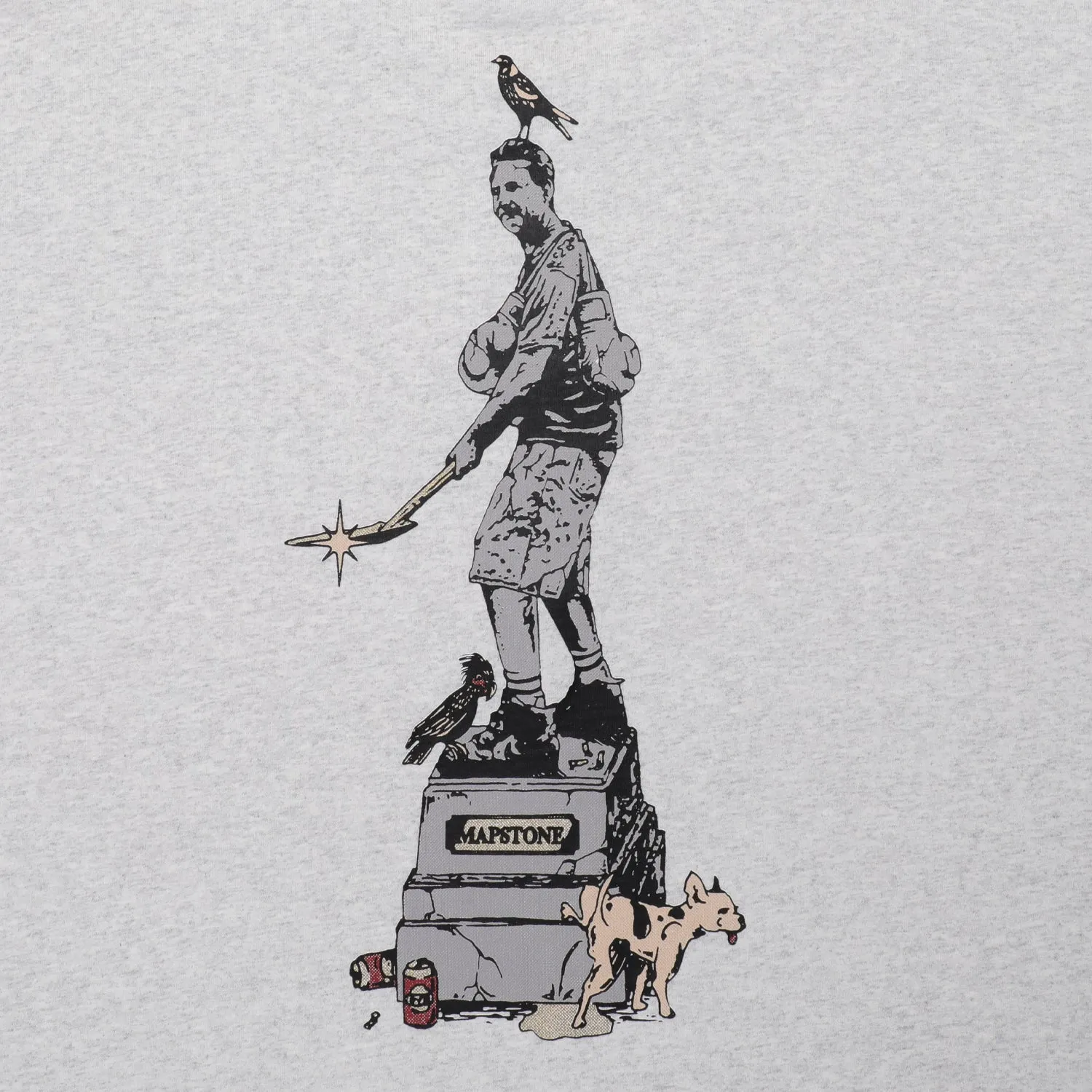 Chic Style Trend Pass~Port & Anthony "Stone" Mapstone Tee - Ash