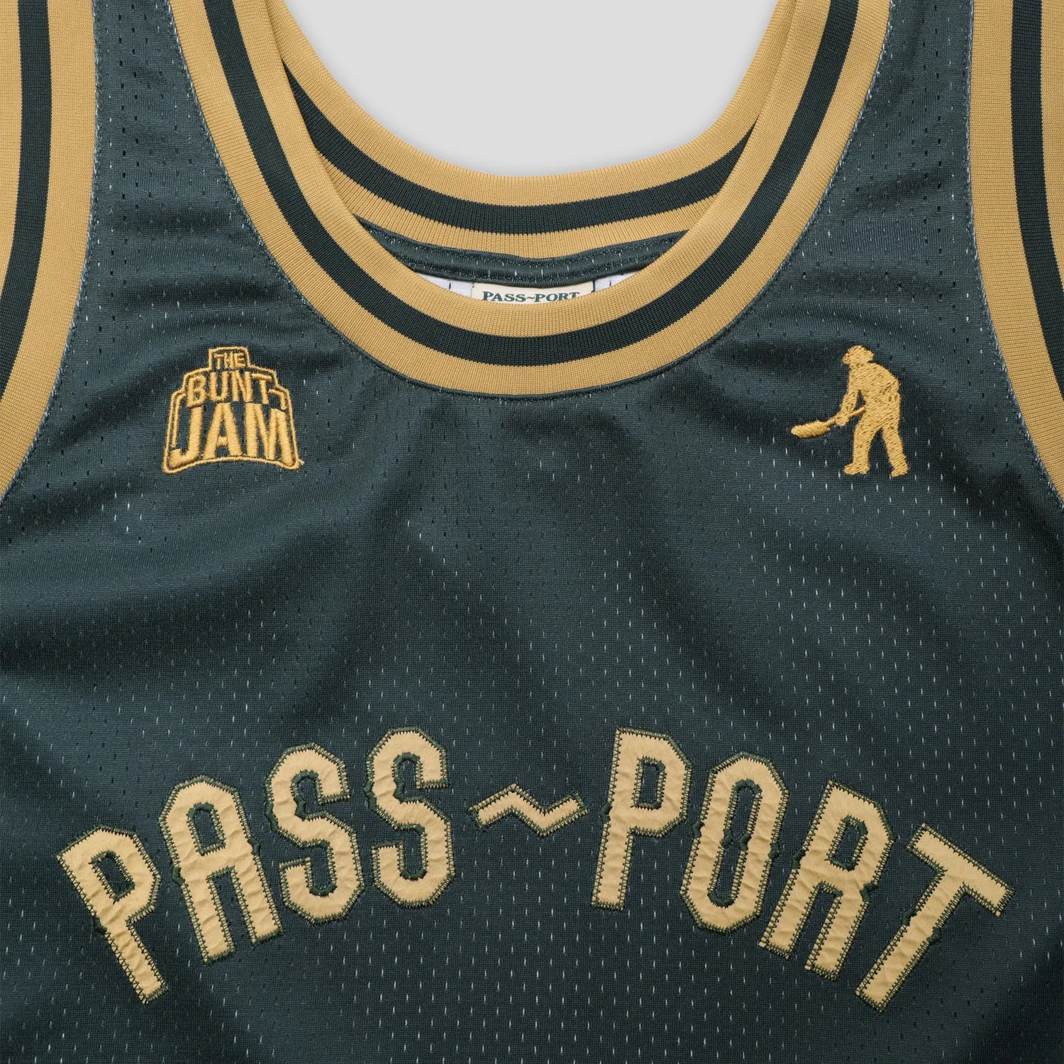 Pass~Port & The Bunt Jam Basketball Jersey Eco Certified Fiber Sleek Stretch