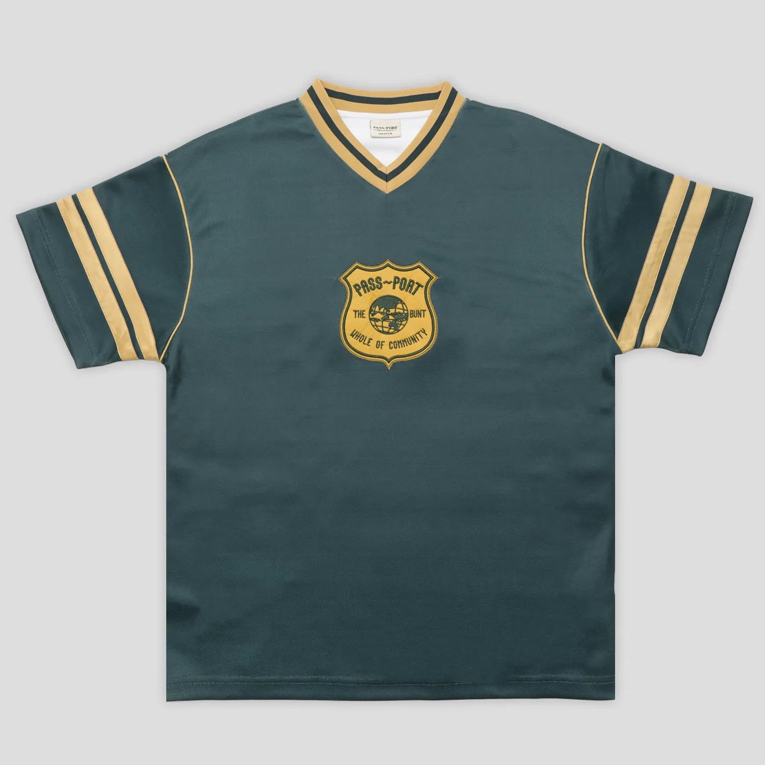 Pass~Port & The Bunt Jam Basketball Warm Up Shirt Low Impact Dye Wrinkle Resistant Texture