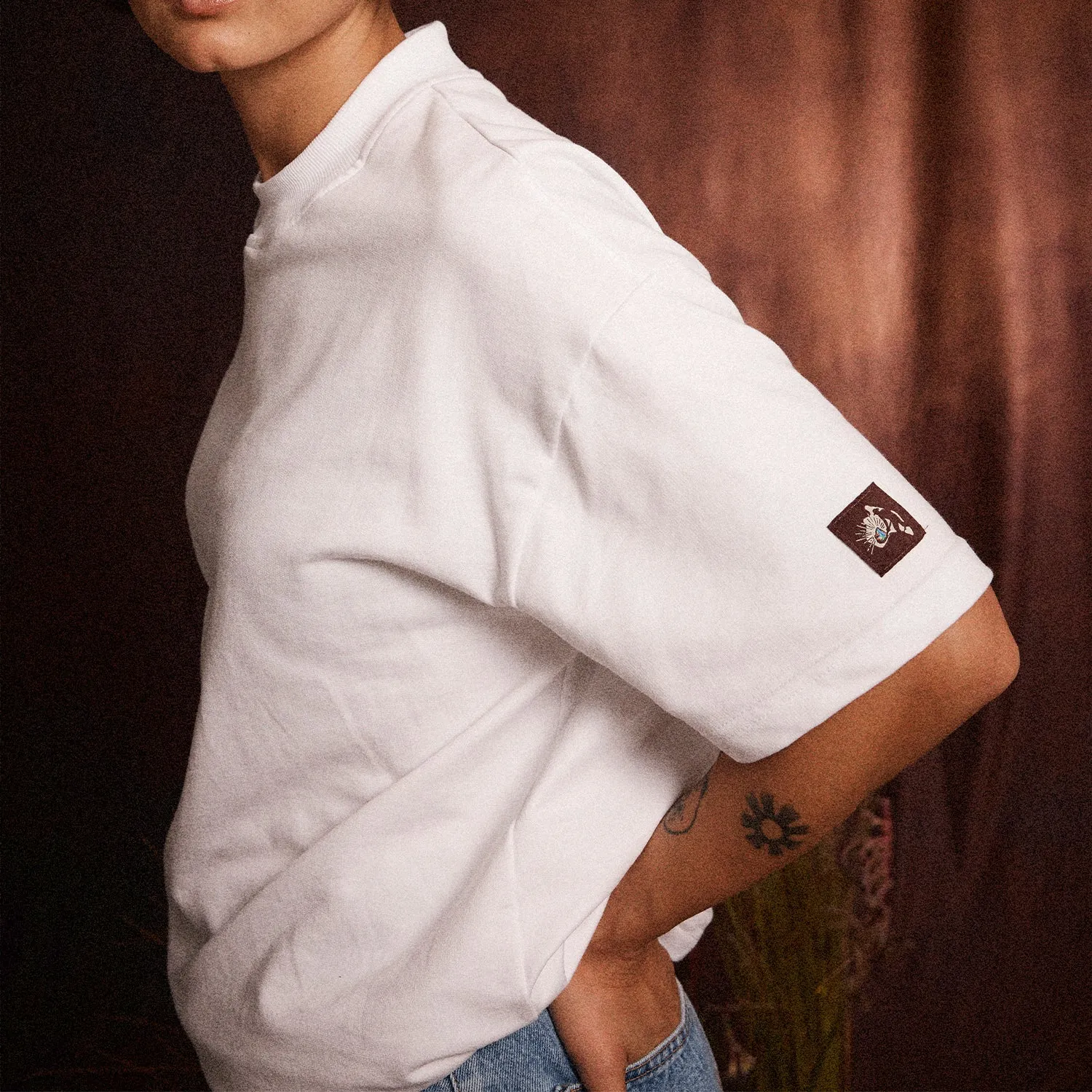 Pass~Port Australian Manufactured Tee - White Everyday Trend Stretch Fit