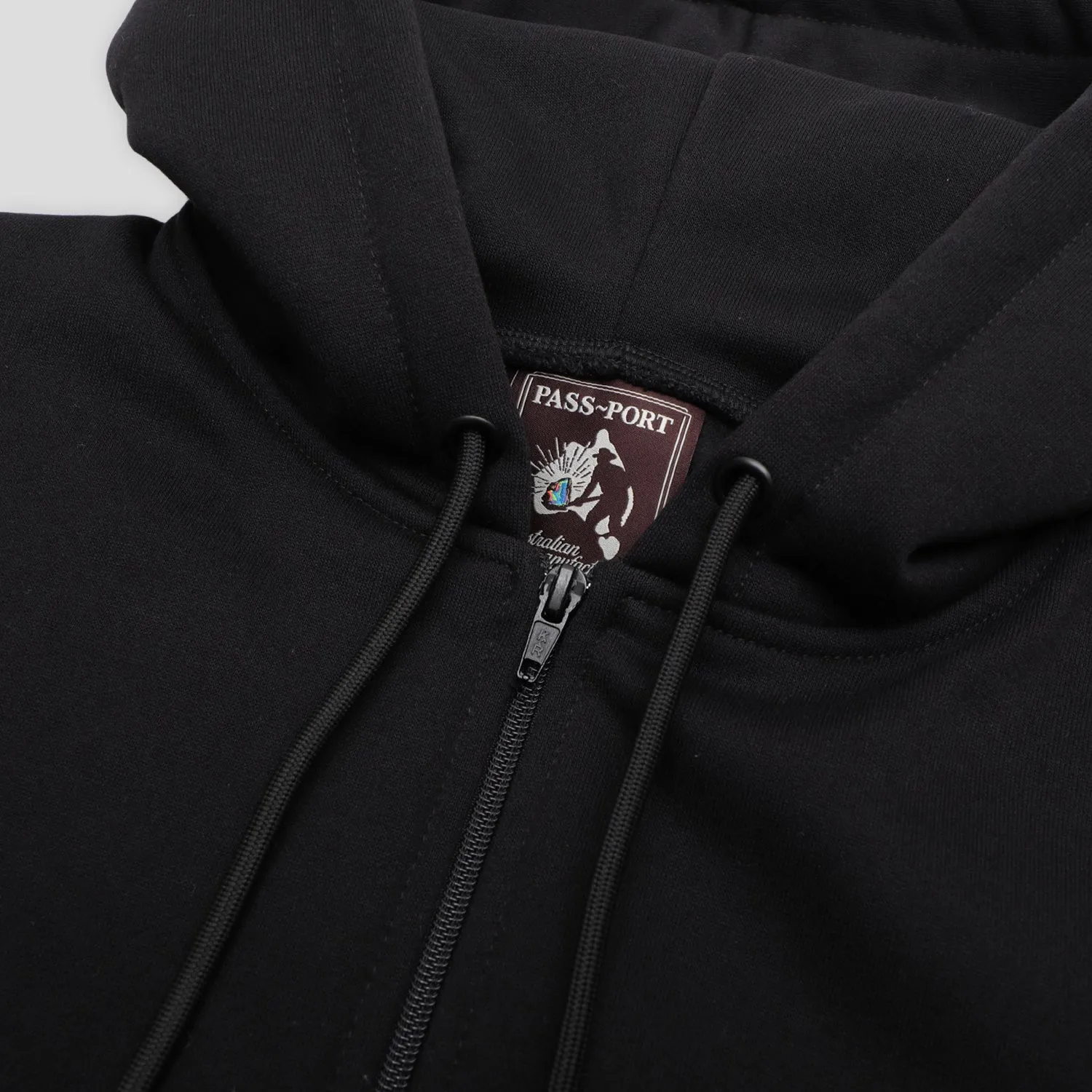 Pass~Port Australian Manufactured Zip Hood - Black Comfy All Day product rating