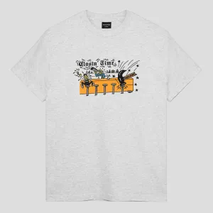 Pass~Port Closin' Time Tee - Ash Casual Vibe Wool combination