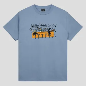 Pass~Port Closin' Time Tee - Washed Out Blue Durable Stitching Modern Twist