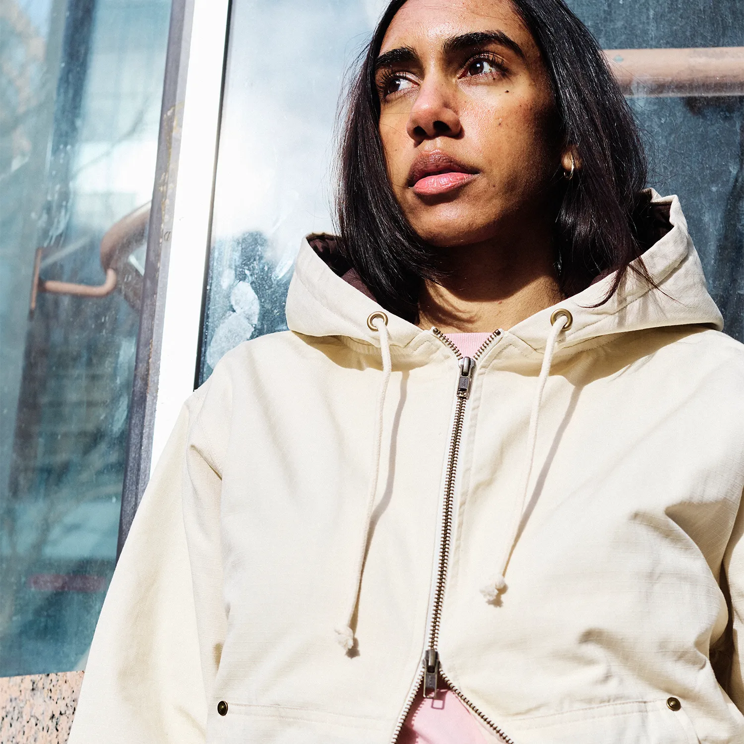 Pass~Port Diggers Club Ripstop Zip Hood - Bone Effortless Style