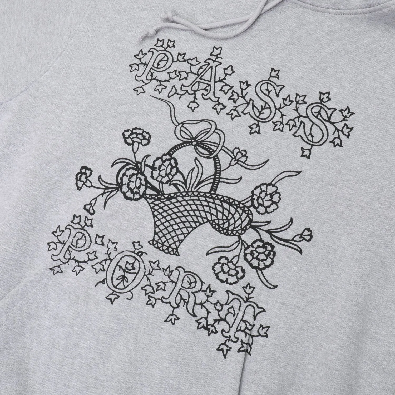 Pass~Port Edible Flowers Hoodie - Ash stain resistant coating