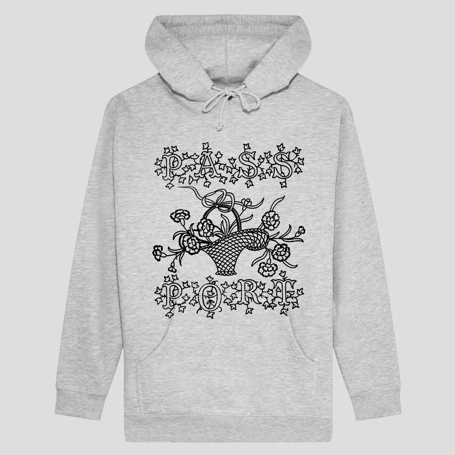 performance test good for yoga Pass~Port Edible Flowers Hoodie - Ash