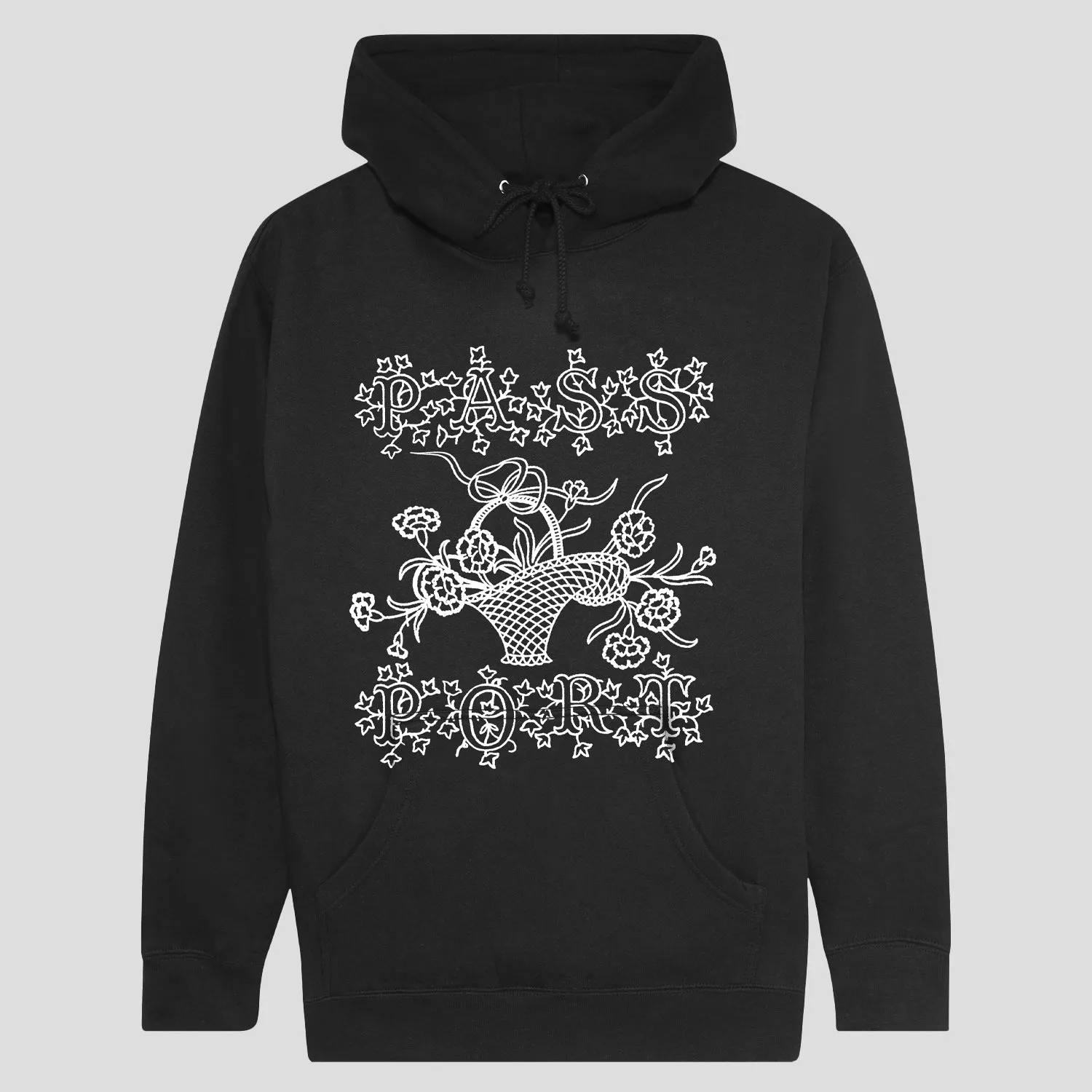 Pass~Port Edible Flowers Hoodie - Black Cozy Basics