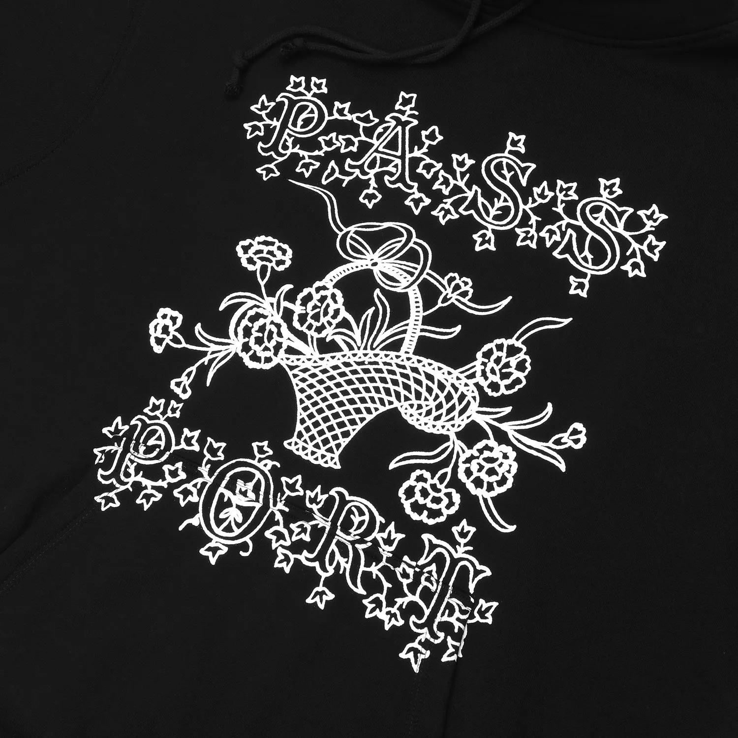 Pass~Port Edible Flowers Hoodie - Black Core Fit
