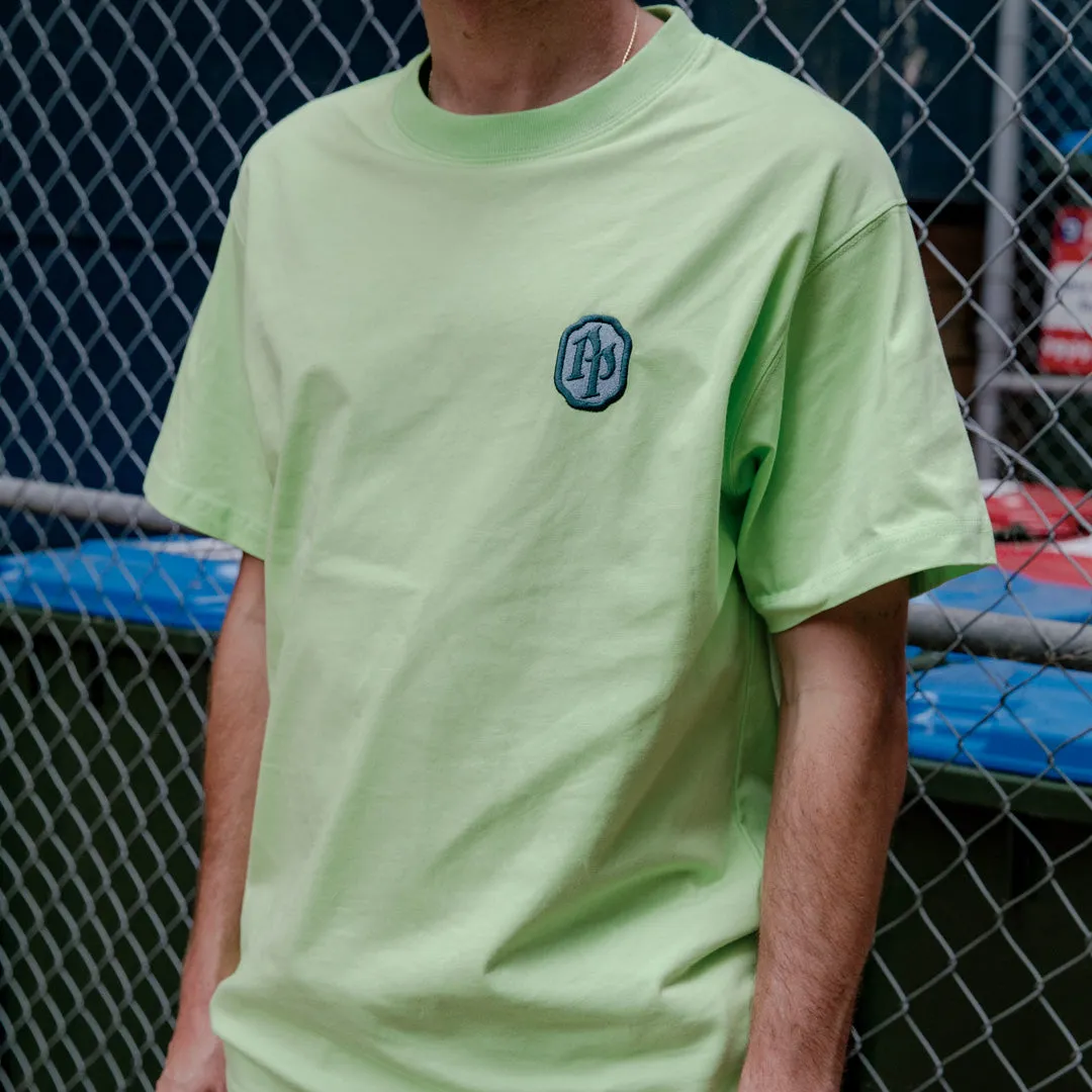 Comfortable apparel Quick Fit Pass~Port Emblematic Organic Cotton Tee - Matcha