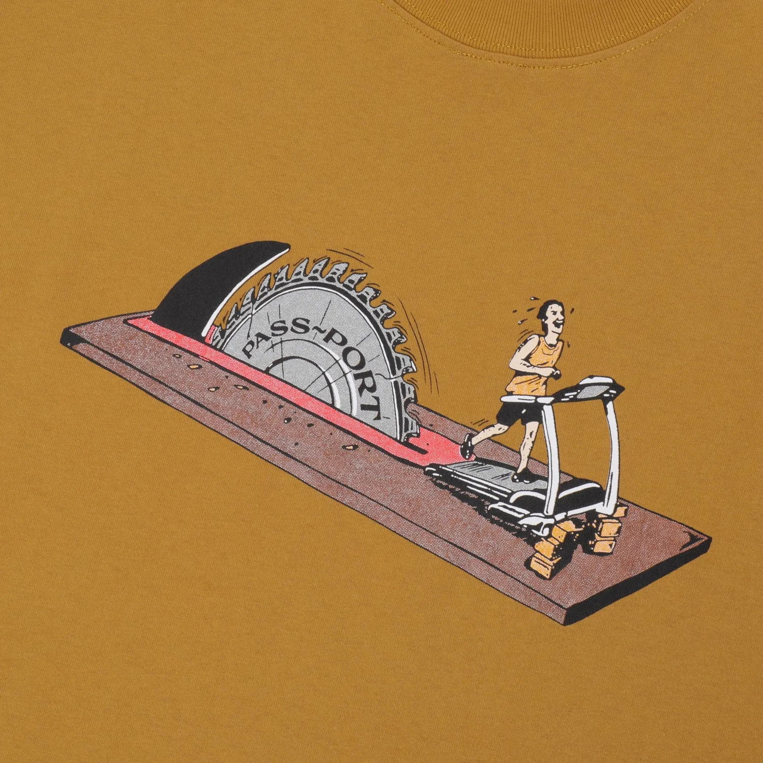 Pass~Port Keep Running Tee - Mustard Modern Design