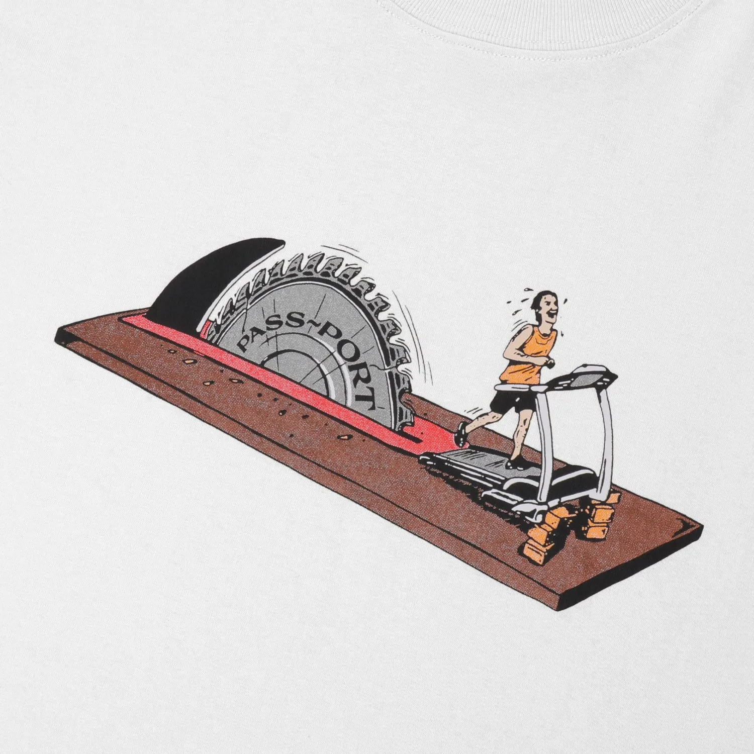 StretchReinforcedArmholes Pass~Port Keep Running Tee - White