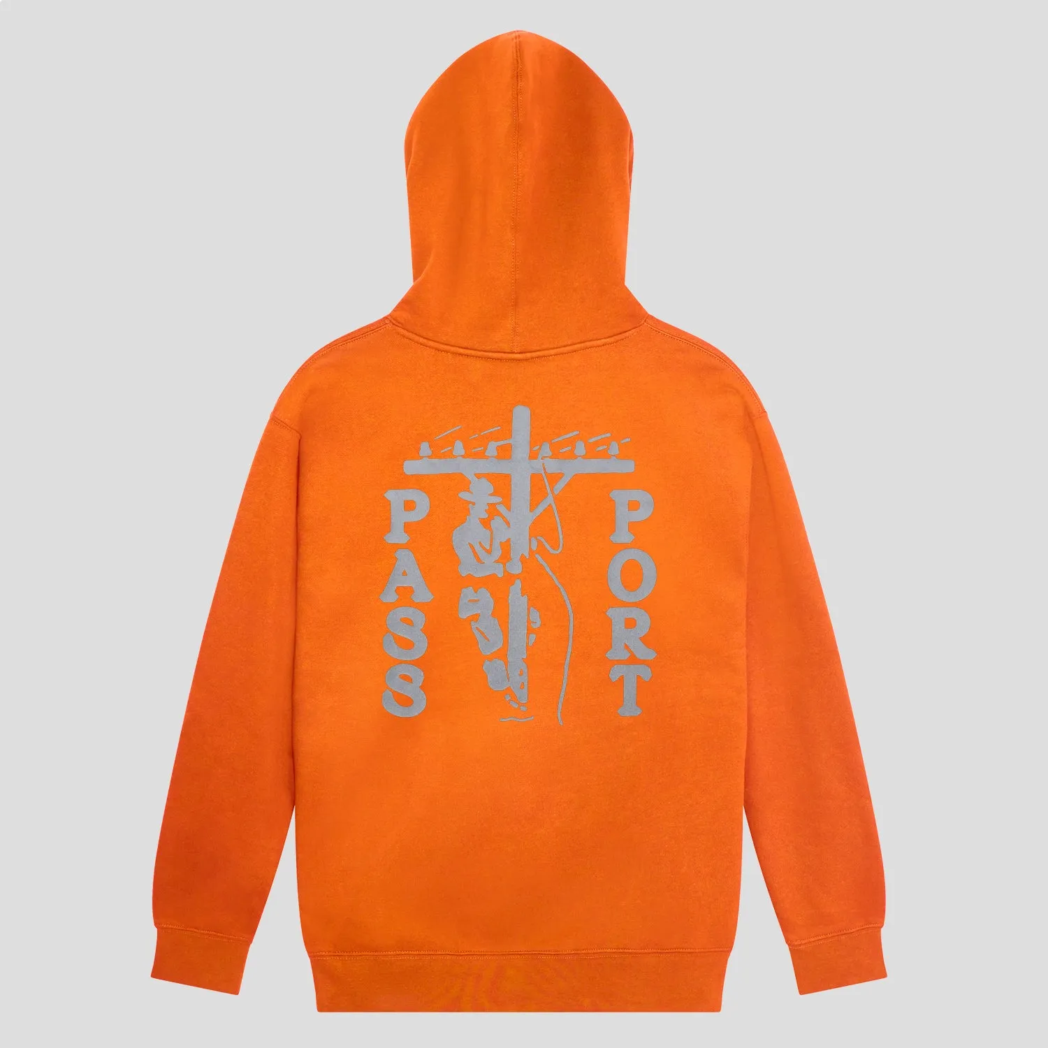 Pass~Port Line~Worx Hoodie - Safety Orange product weekday wear practicality Beach Cover