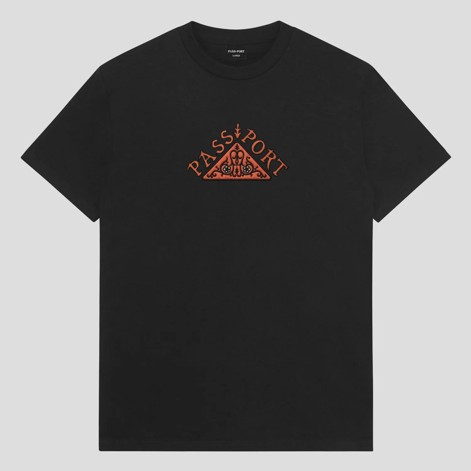 Comfy Apparel windproof Pass~Port Manuscript Tee - Black
