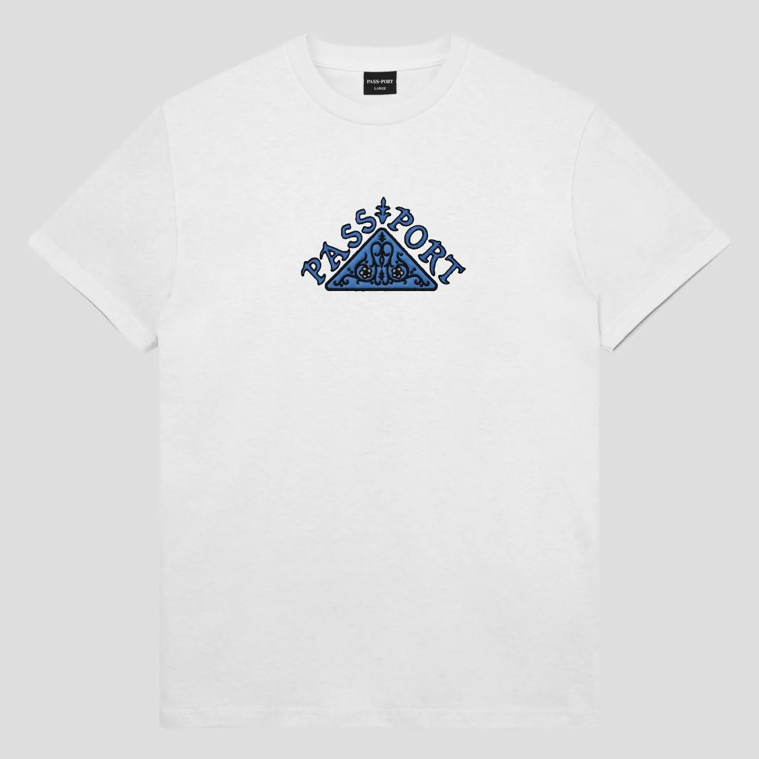 Anti Odor Treatment Pass~Port Manuscript Tee - White